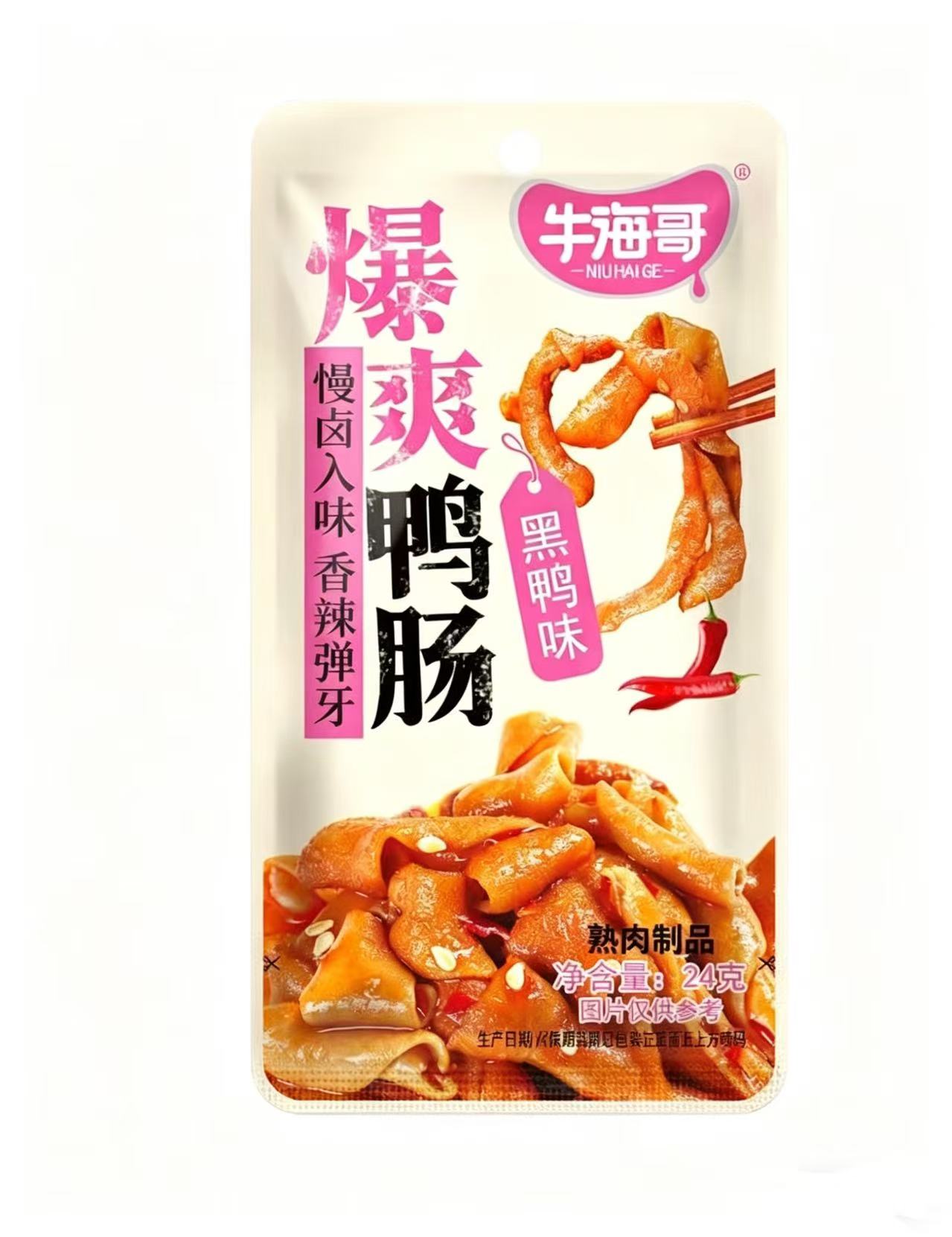 牛海哥爆爽鸭肠黑鸭味24g