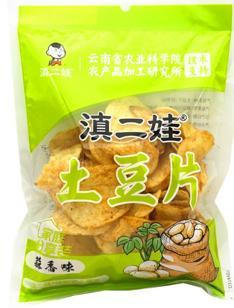滇二娃蒜香味土豆片80g