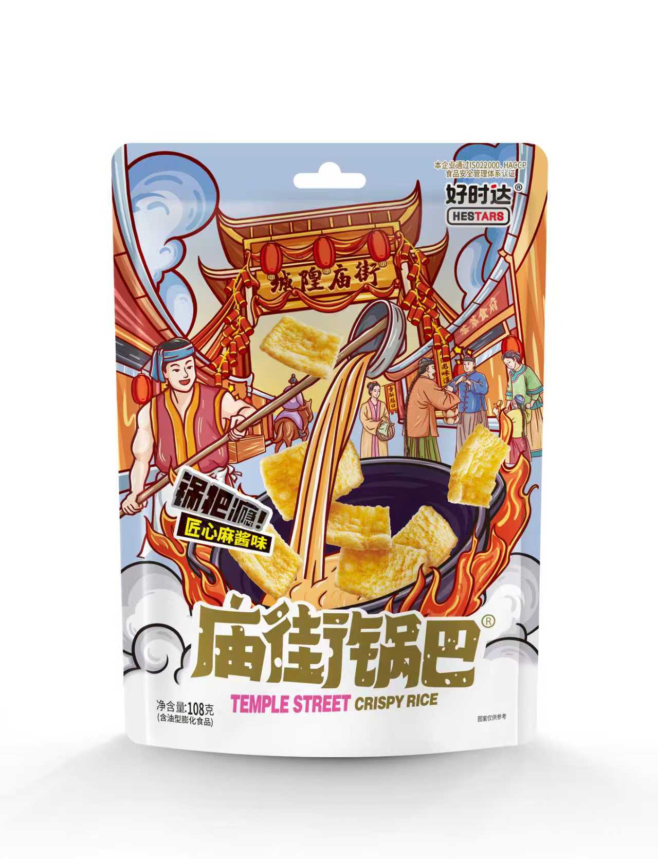 庙街锅巴麻酱味108g