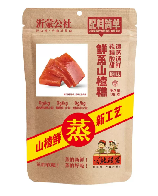 公社联盟鲜蒸山楂糕210g
