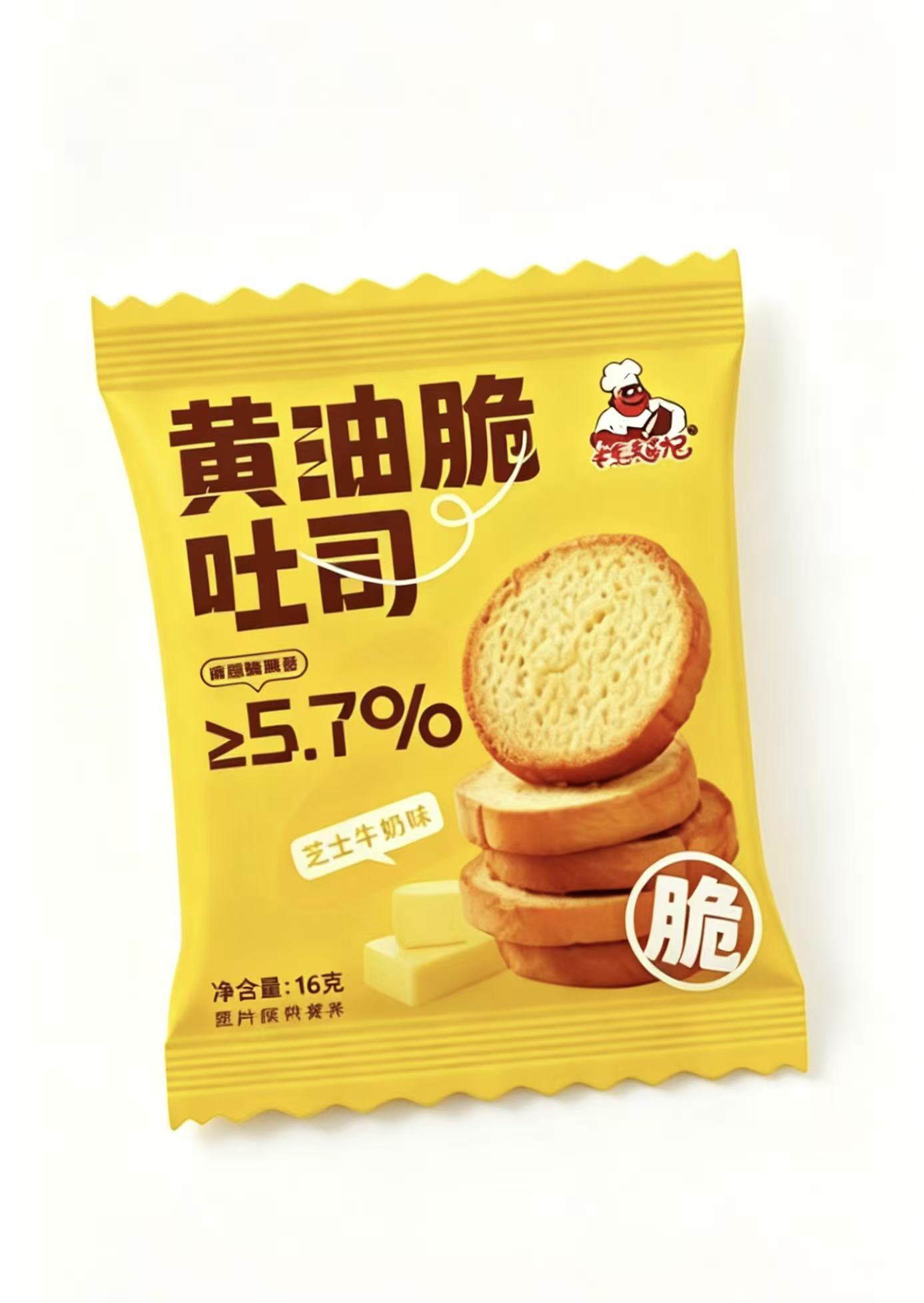 桂福记黄油脆吐司黄油芝士味16g
