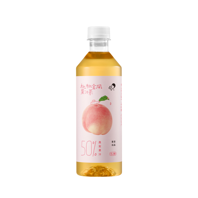 喜茶地中海桃桃金凤果汁茶饮料450ml