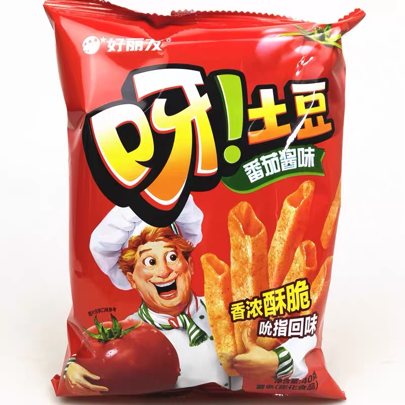 好丽友呀!土豆 番茄酱味40克