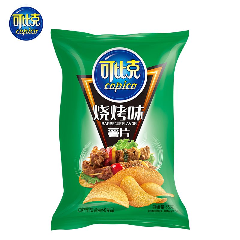 可比克烧烤味薯片55g