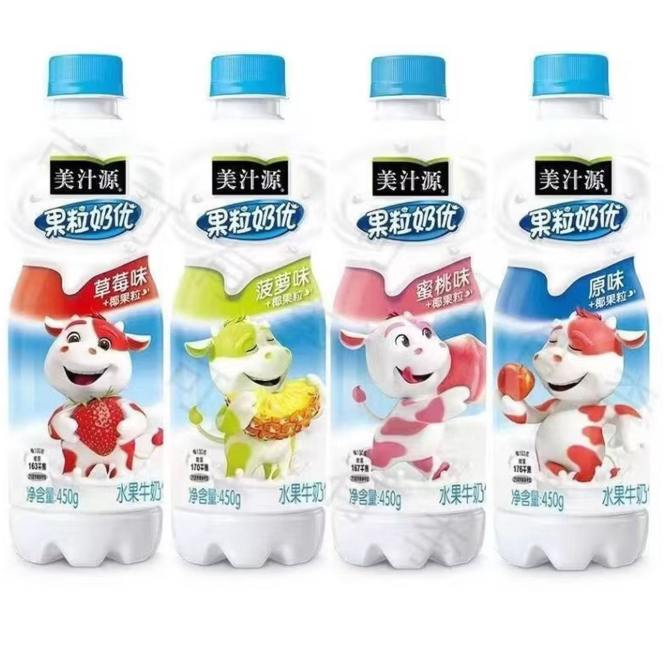 美汁源果粒奶优菠萝450g