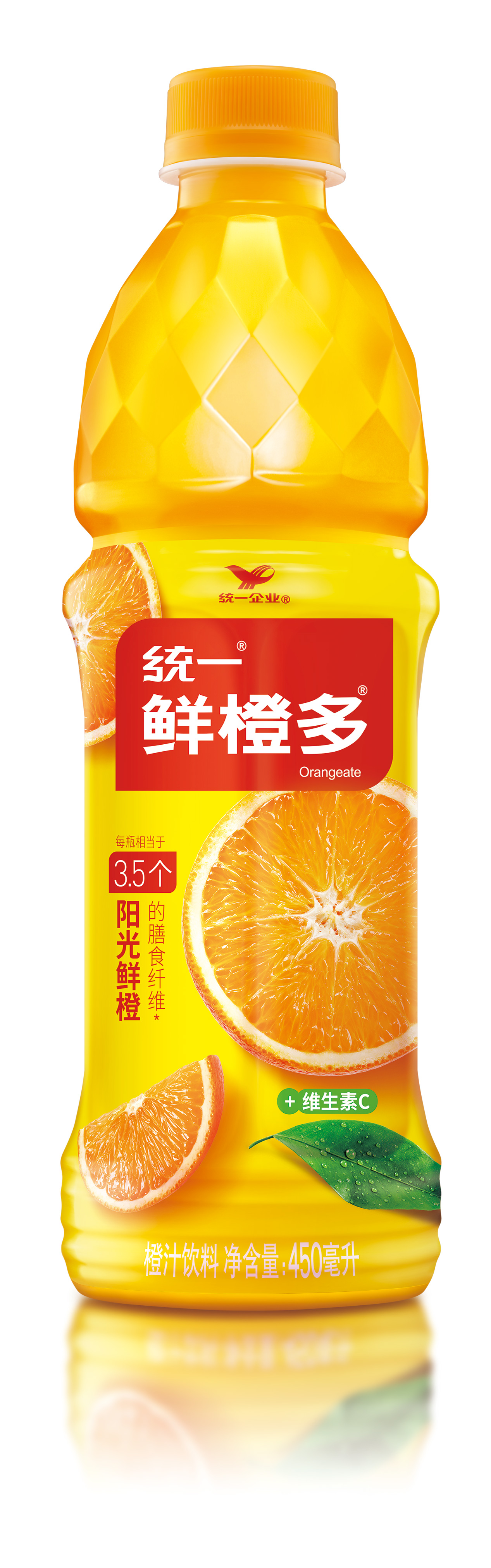 统一鲜橙多果汁450ml