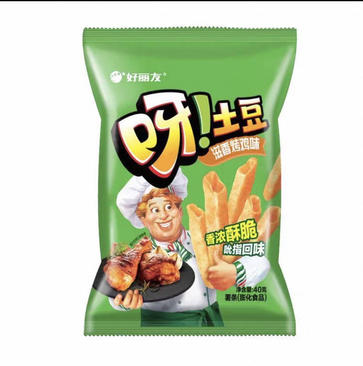 好丽友呀!土豆 滋稥烤鸡味40克
