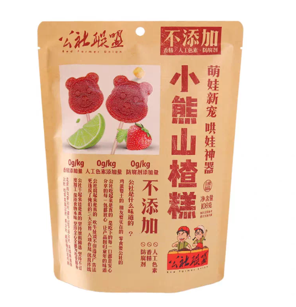 公社联盟小熊山楂糕108g