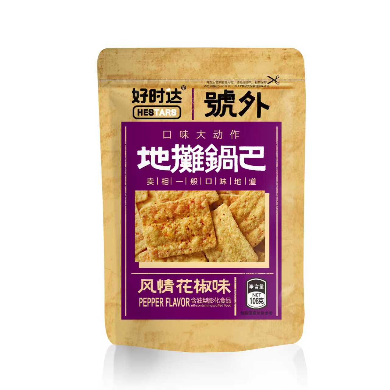 地摊锅巴花椒味108g