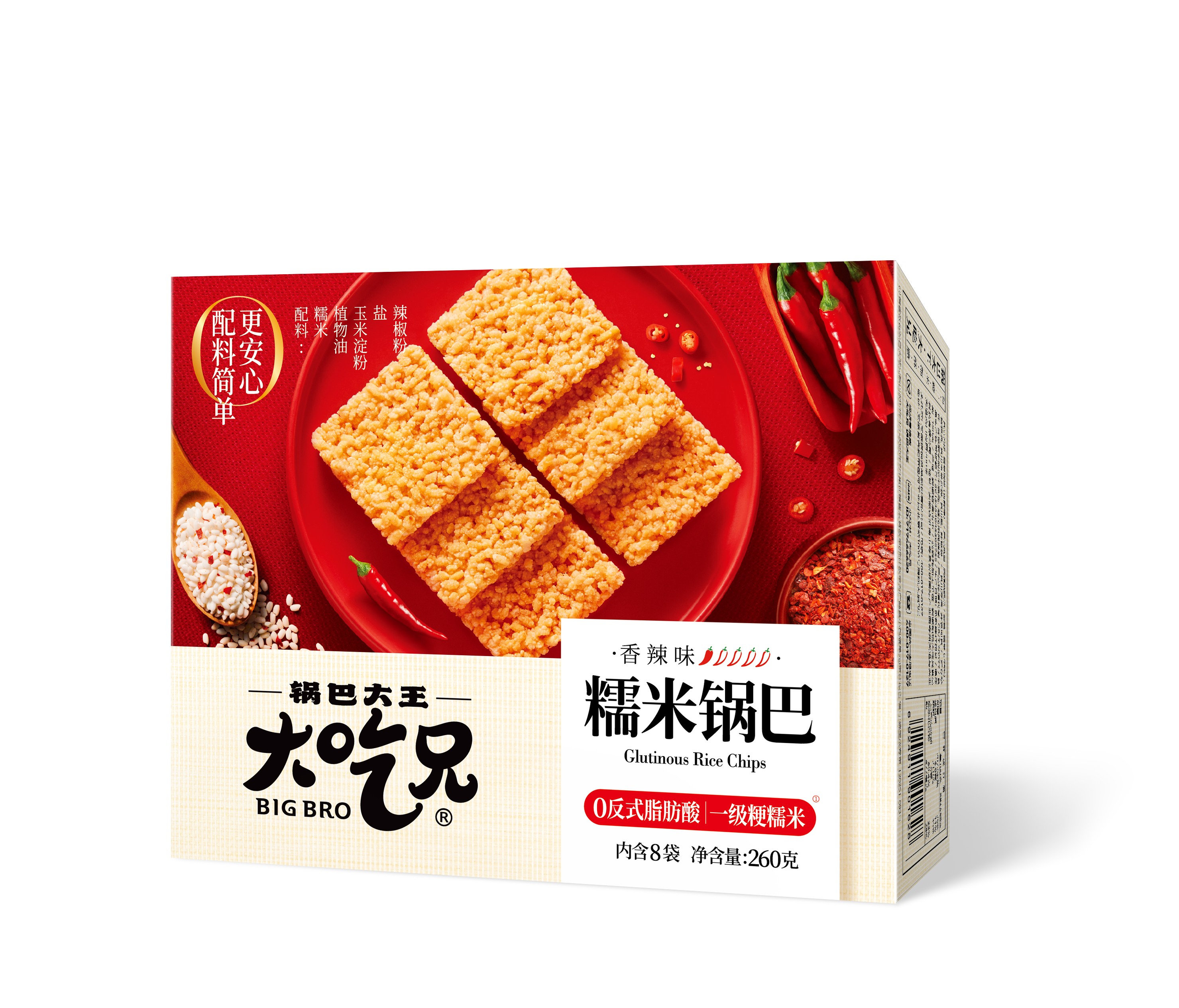 大吃兄香辣小糯锅巴260g