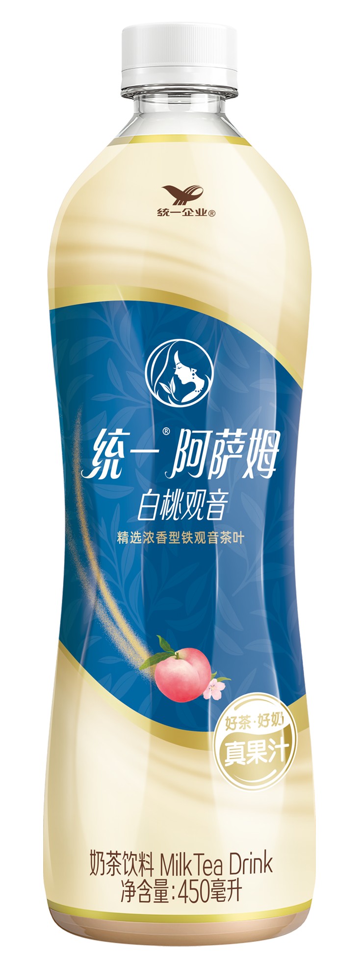 统一阿萨姆白桃观音450ml