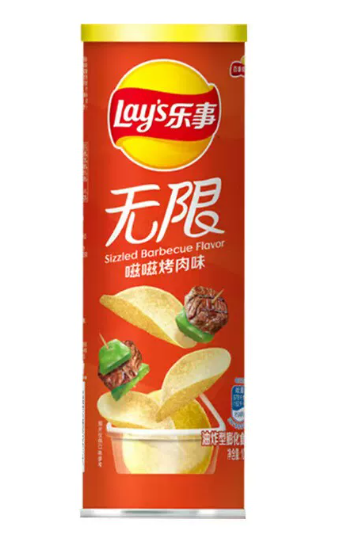 乐事无限嗞嗞烤肉味薯片104g