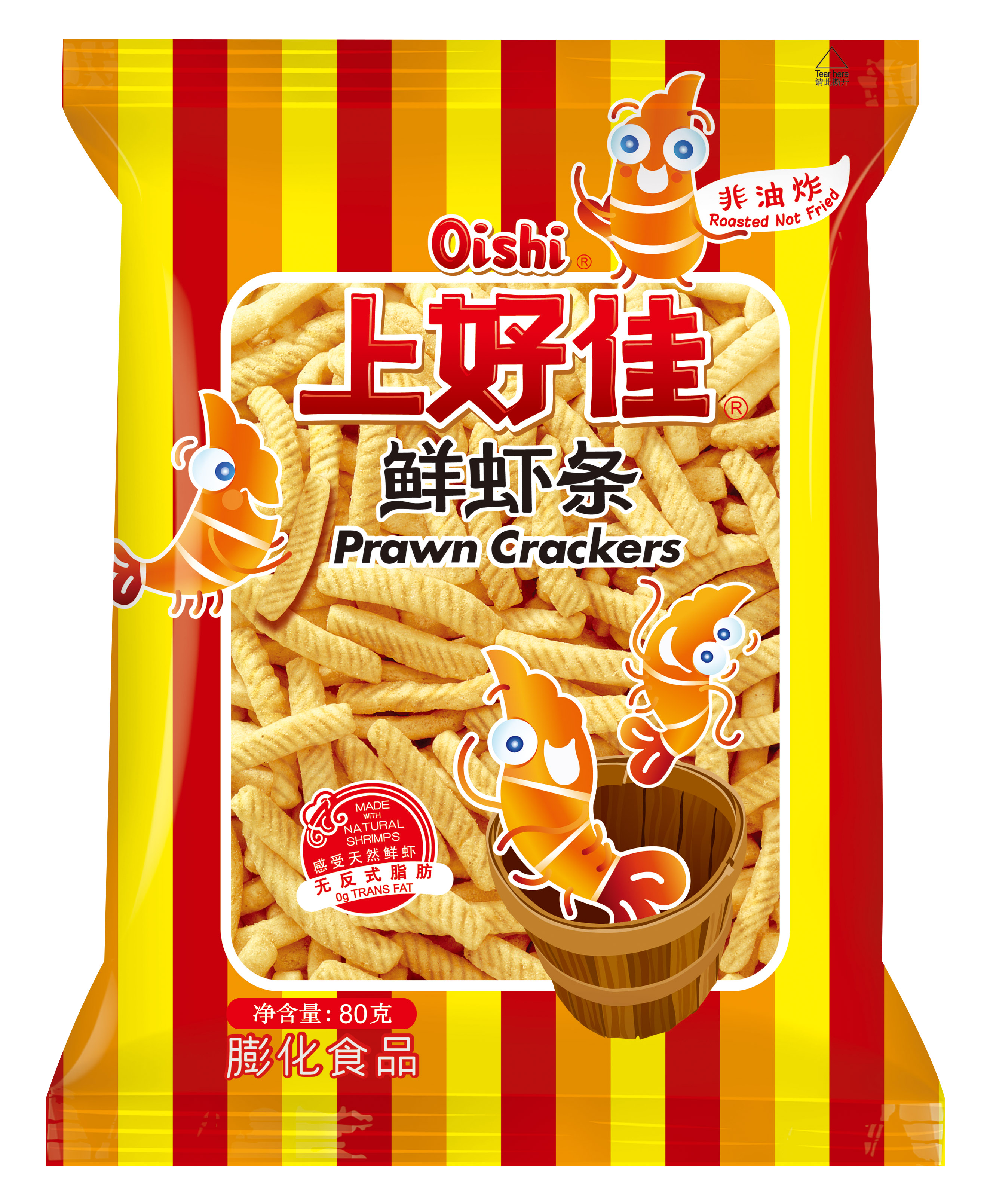 上好佳鲜虾条80g