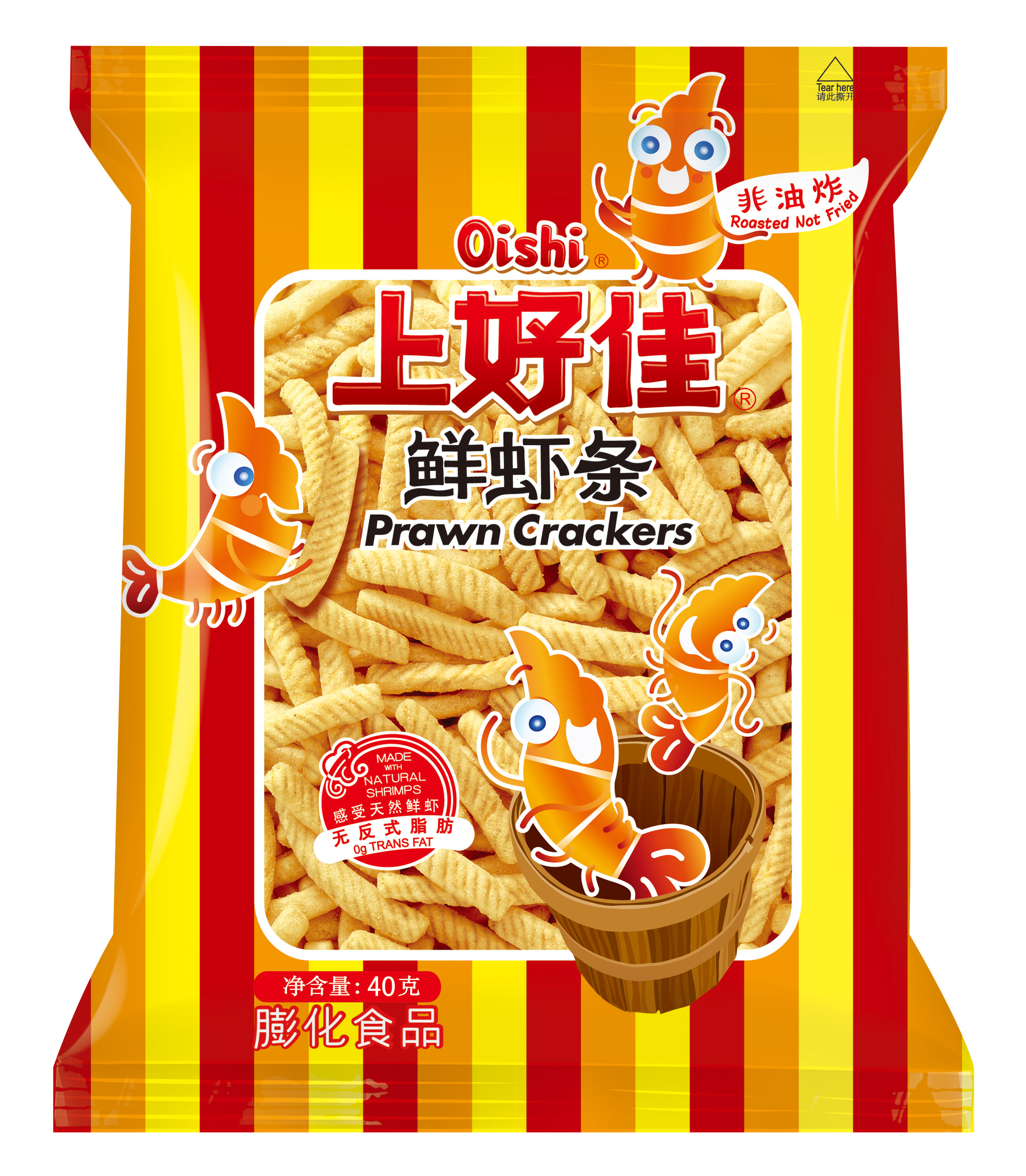 上好佳中鲜虾条40g