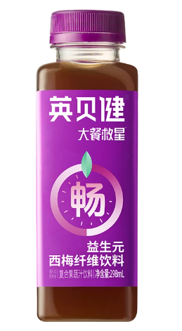 英贝健大餐救星益生元西梅纤维饮料298ml