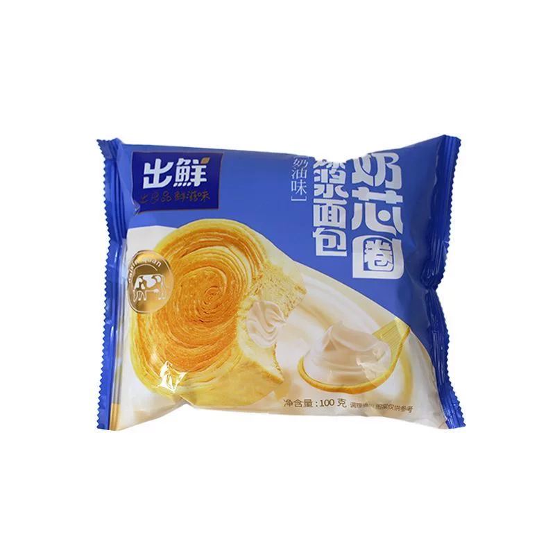 出鲜爆浆面包奶油味100g