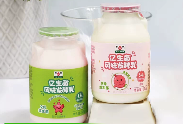 和润亿生菌风味发酵乳瓶装145g