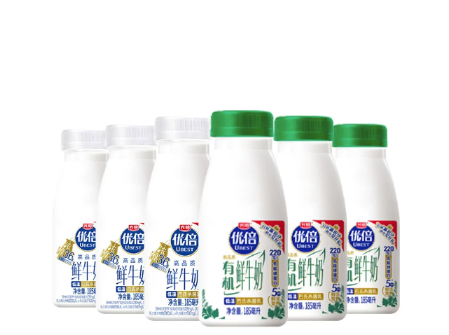光明优倍高品质鲜牛奶PET瓶185ml