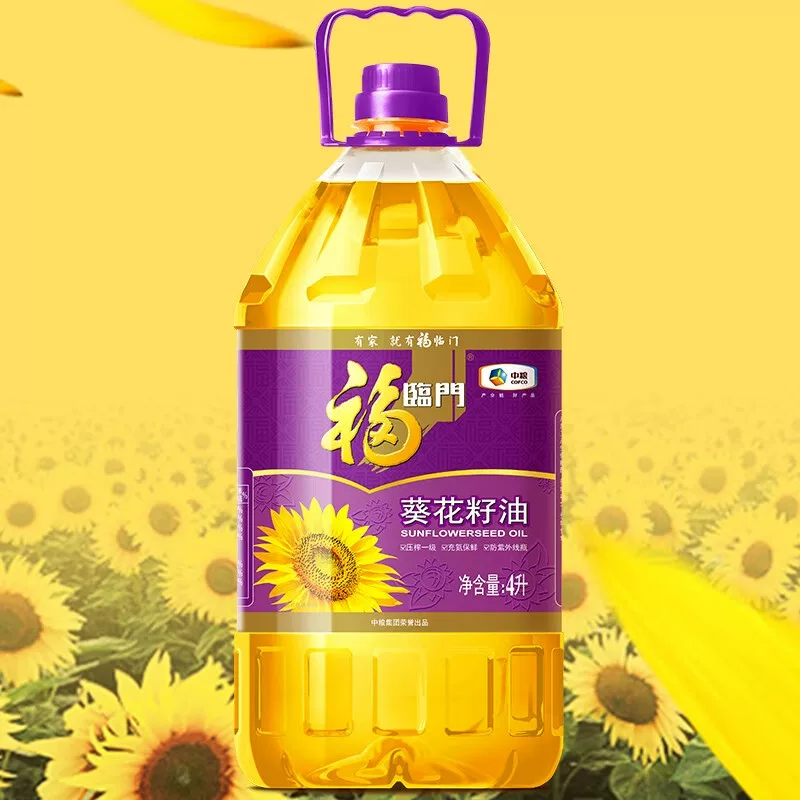 福临门压榨葵花籽油4L