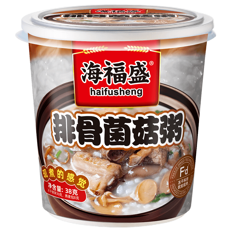 海福盛排骨菌菇粥38g