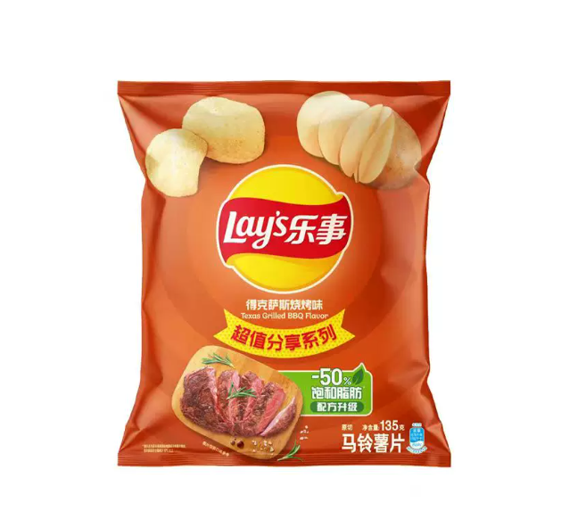 乐事薯片得克萨斯烧烤味40g