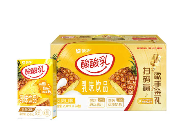蒙牛酸酸乳凤梨口味250ml